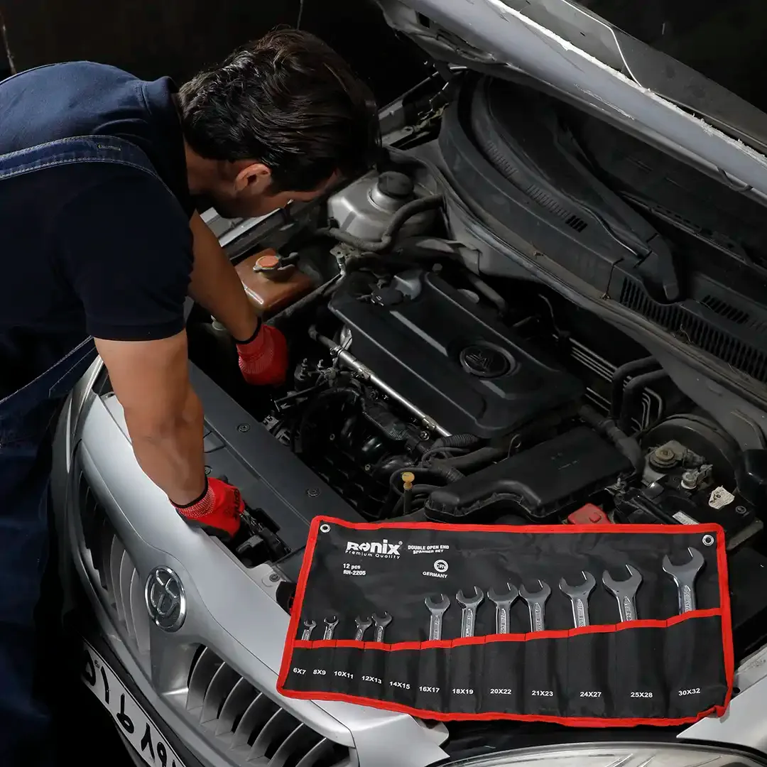 Double open end spanner set 12pcs