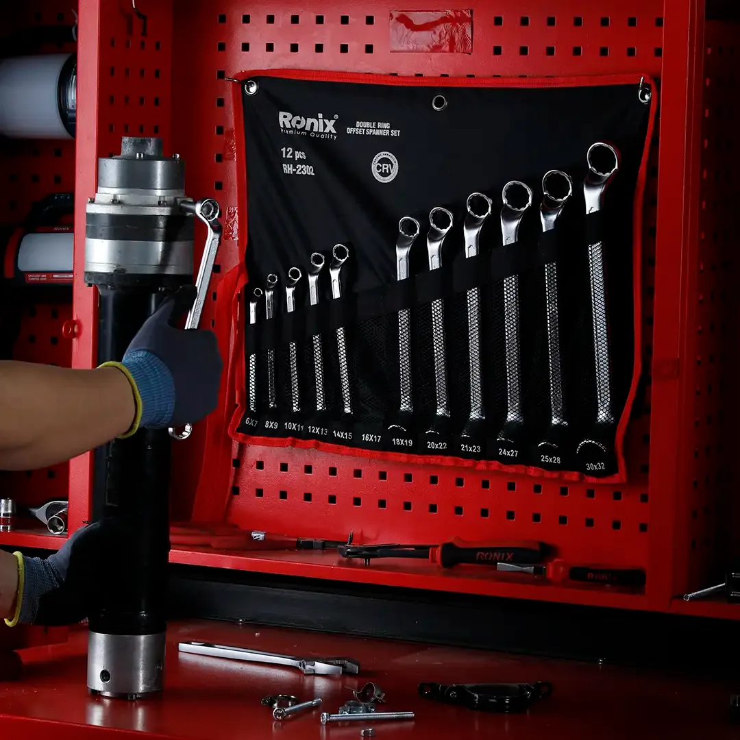 Double Ring offset Spanner set (12pcs)