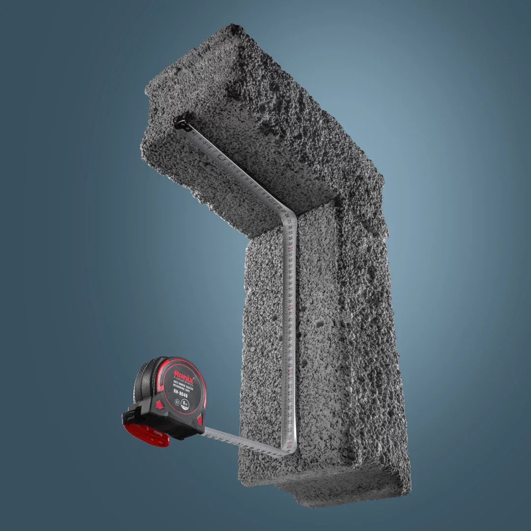Anti-Shock Coated Measuring Tape 8 meter