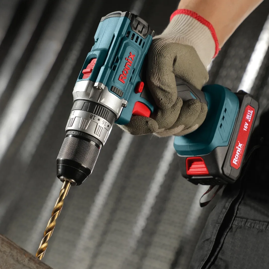 16v Cordless impact drill driver 10mm-32N.m