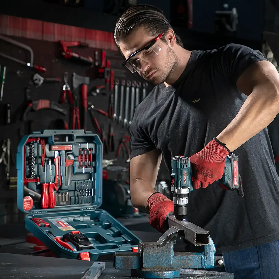 20V Cordless Drill Driver Set 53pcs With Hand Tools