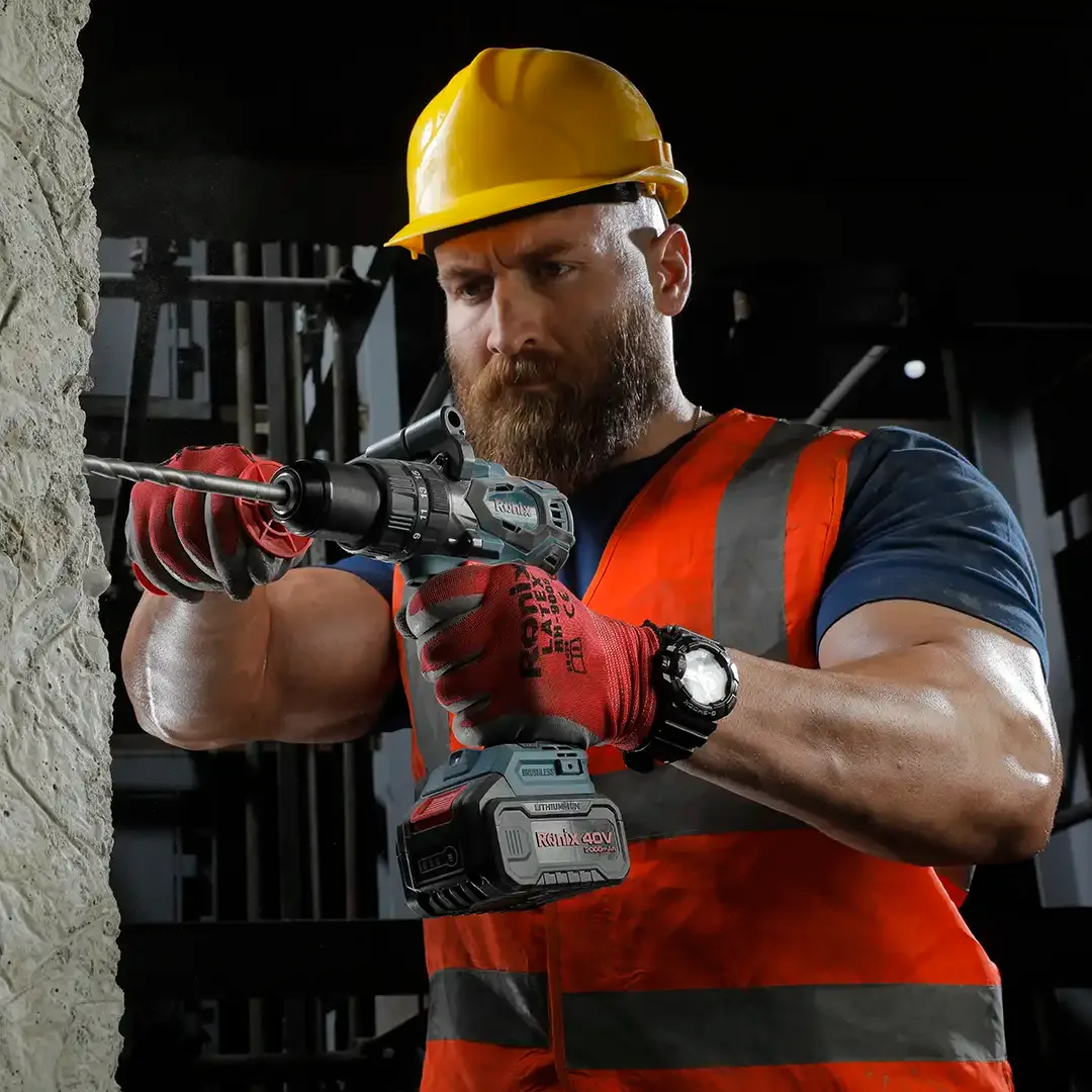 40V Brushless Cordless Impact Drill Kit 150 N.m