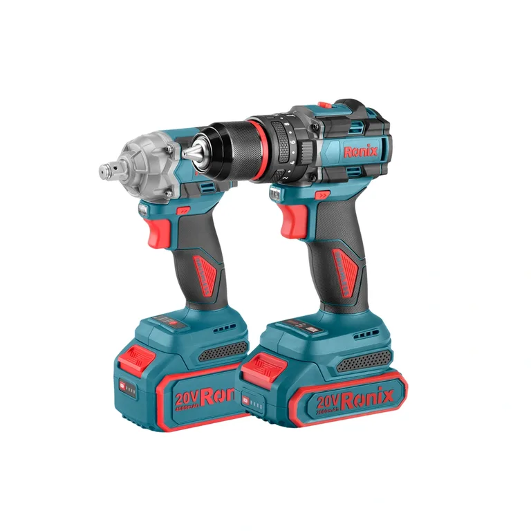 20V Cordless 2Pcs Combo Kit (Impact Drill and Impact Wrench)
