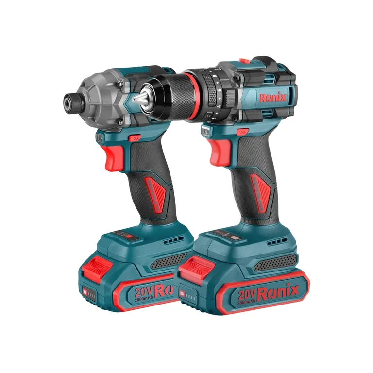 20V Cordless 2Pcs Combo Kit (Impact Drill and Screwdriver)