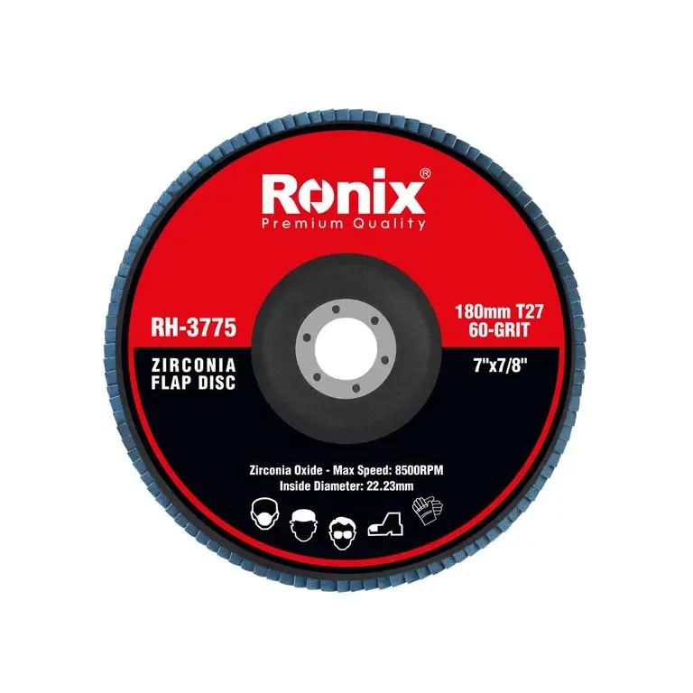Zirconium Grinding Flap Disc 180mm-60grit-T27