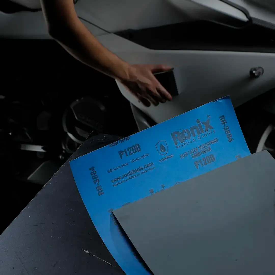 Blue Latex Waterproof Sand Paper P1200