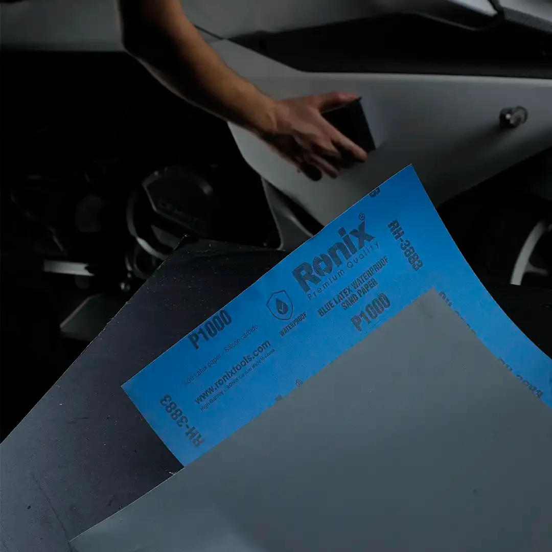 Blue Latex Waterproof Sand Paper P1000