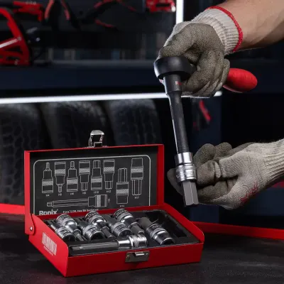 Hex Bit Socket Set(9pcs)-1/2 inch