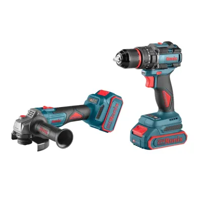 20V Cordless 2Pcs Combo Kit (Impact Drill and Mini Angle Grinder)