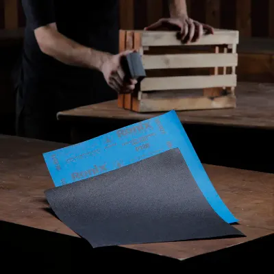 Blue Latex Waterproof Sand Paper P120
