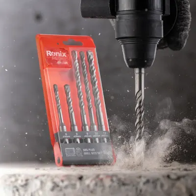 SDS Plus Drill Bit set( 5Pcs)-Plastic Box