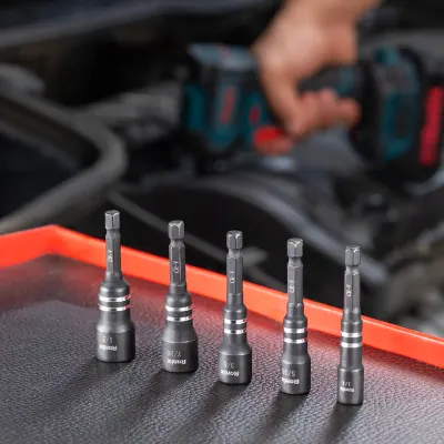 5Pcs Hex shank socket set